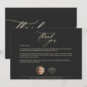 Realtor Gold dankbare waardering Bedankkaart (Voorkant / Achterkant)