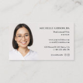 Realtor Gold House Hypotheek Makelaar Minimal Visitekaartje (Achterkant)