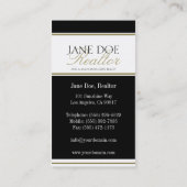 Realtor Gold Script - Beschikbare briefhoofd - Visitekaartje (Achterkant)