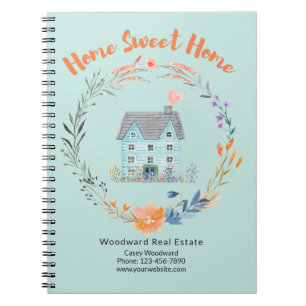 Realtor Home Sweet Home Trendy Budget Bedankt Notitieboek
