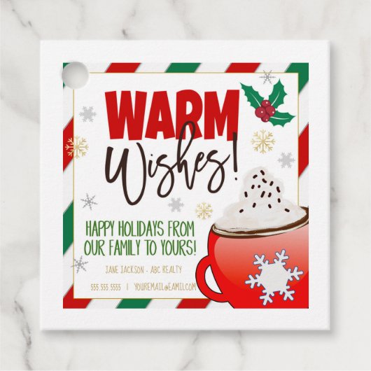 Realtor Hot Chocolate Pop met cadeau Label (Voorkant)