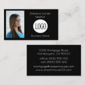 Realtor Immobilier Agent Carte de visite photo (Devant / Derrière)