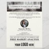 Realtor Introductie Vastgoed Farming Letter Flyer (Achterkant)