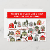 Realtor-kerstfeestkaarten Briefkaart (Voorkant / Achterkant)