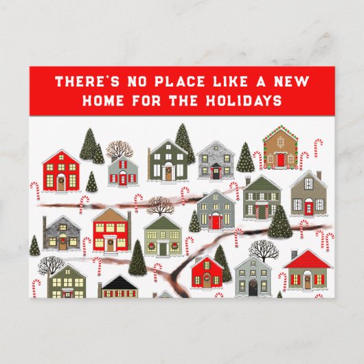 Realtor-kerstfeestkaarten Briefkaart (Voorkant)
