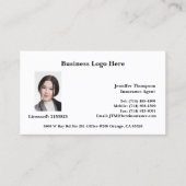 Realtor, leningfunctionaris, Visitekaartje verzeke (Voorkant)