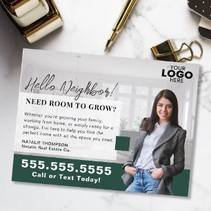 Realtor Marketing Logo Real Estate Farming Mailer Briefkaart
