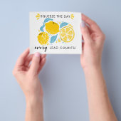 Realtor Marketing Postcard – Squeeze the Day,  Flyer (Hand)