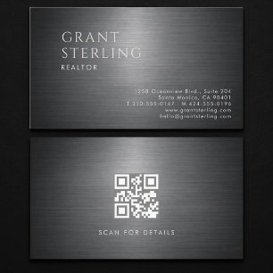 Realtor Metallic QR Code Visitekaartje