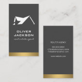 Realtor Metallic Trim | Daktop Visitekaartje (Voorkant / Achterkant)