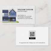 Realtor | Moderne Logo | QR-code Visitekaartje (Voorkant / Achterkant)