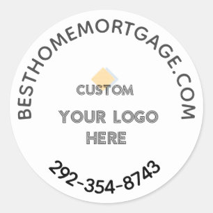 Realtor Mortgage Company Ronde Sticker