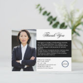 Realtor onroerend goed bedankkaart (Staand voorkant)