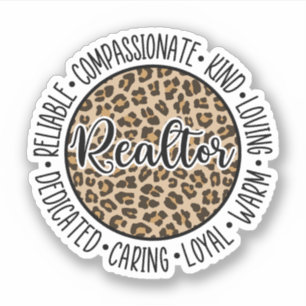 Realtor, Onroerend goed, Gift voor Realtor Sticker