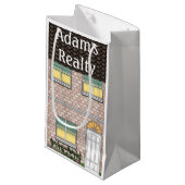 Realtor Open House Home Shape Goodie Bag Klein Cadeauzakje (Voorkant Gekanteld)