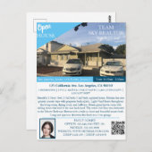 Realtor Open House Post Kaart (Voorkant / Achterkant)