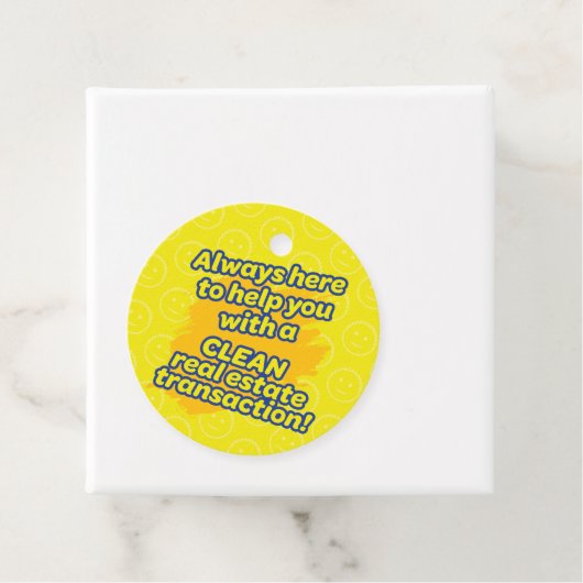 Realtor Pop-by Sponge Scrub Klantwaardering Bedankjes Labels (In situ)