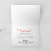 Realtor Porte rouge Vendu Signe Carte de remerciem (Intérieur)