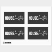 Realtor Professional House Hustler Rechthoekige Sticker (Vel)