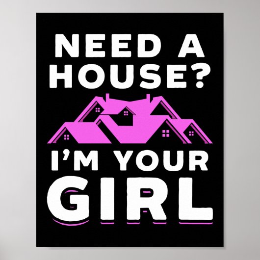 Realtor Real Estate Agent heeft een huis nodig dat Poster (Voorkant)