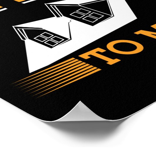 Realtor Real Estate Agent praat echt onroerend goe Poster (Hoek)