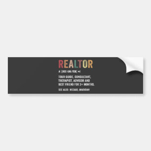 Realtor Real Estate Funny Quote Bumpersticker