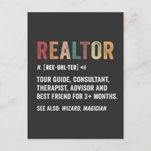 Realtor Real Estate Funny Quote Card Briefkaart