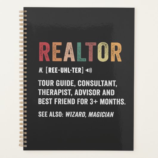 Realtor Real Estate Funny Quote Planner (Voorkant)
