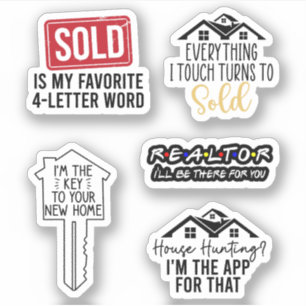 Realtor Sticker Pack Vastgoed cadeau-ideeën