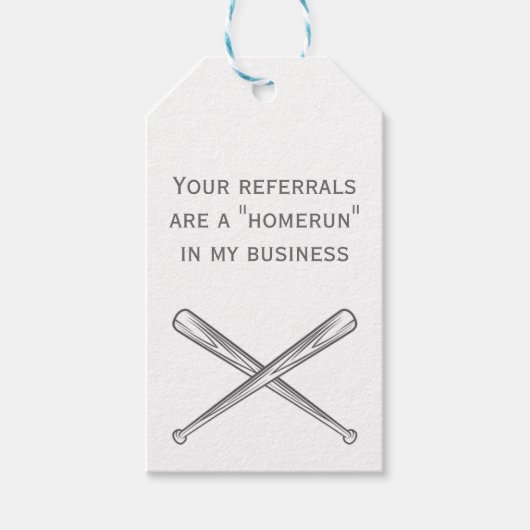 Realtor Summer Baseball, met Labels gelijkgestelde Cadeaulabel (Voorkant)