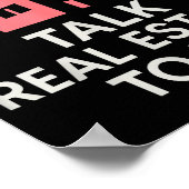 Realtor Talk Real Estate To Me Poster (Hoek)