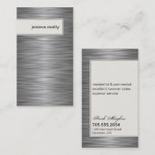 Realtor Visitekaartje Elegant Metallic Textuur (Voorkant / Achterkant)