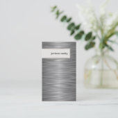 Realtor Visitekaartje Elegant Metallic Textuur (Staand voorkant)