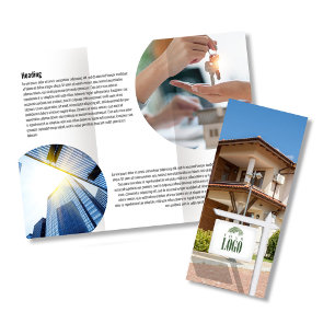 Realtor Voeg uw Logo Business Brochure QR-code toe