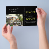 Realtor voor renovatieopbouw voor Home Remodeling Flyer (Hand)