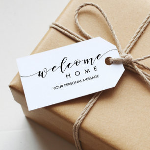 Realtor Welkom Home Cadeau Labels voor Housewarmin Cadeaulabel