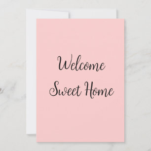 Realtor welkome huisverwarming voegt jouw naam toe kaart