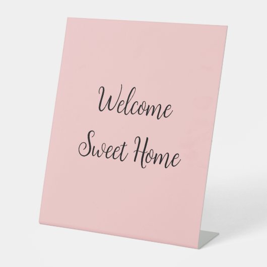 Realtor welkome huisverwarming voegt jouw naam toe reclamebord met voetstuk (Voorkant)