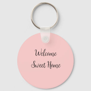 Realtor welkome huisverwarming voegt jouw naam toe sleutelhanger