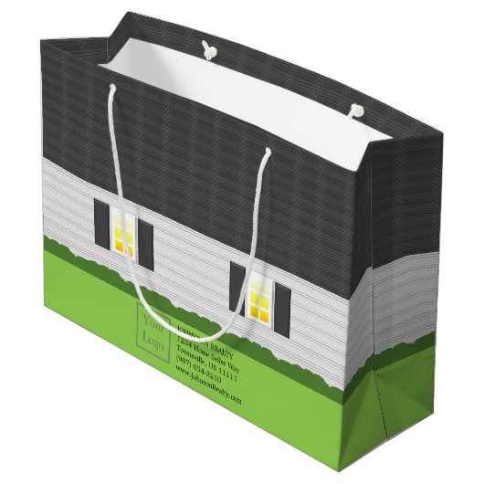 Realtor Welkomststartpagina Verkocht Teken Groot Cadeauzakje (Achterkant Gekanteld)