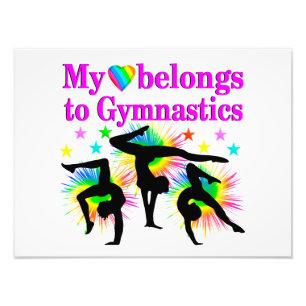 REAMING VAN GYMNASTICA FOTO AFDRUK