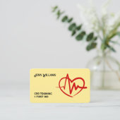 reanimatietrainer visitekaartje (Staand voorkant)