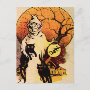 Reaper Black Cat ( Halloween Kaart) Briefkaart