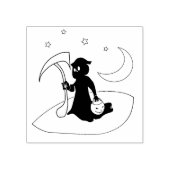 Reaper en Ax Rubberstempel (Afrduk)