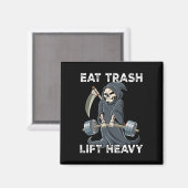 Reapper Gym Gewichtstraining Eet Trash Lift Zwaar Magneet (Voorkant / Achterkant)