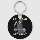 Reapper Gym Gewichtstraining Eet Trash Lift Zwaar Sleutelhanger (Voorkant)