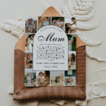 Reasons We Love You Mom Photo Collage Mother's Day