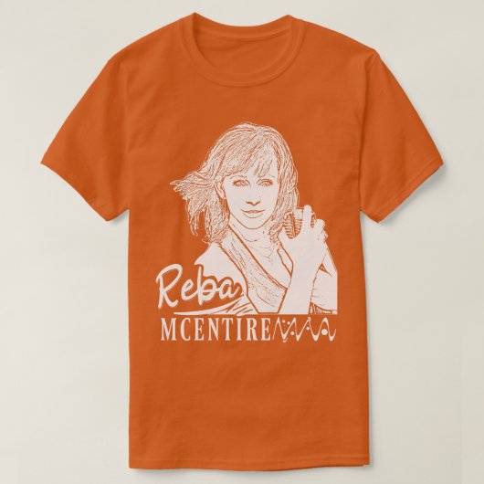 Reba McWhole 80s Muziek T-shirt (Design voorkant)