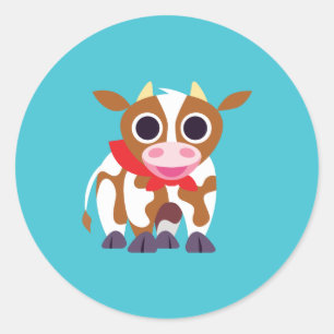 Reba the Cow Ronde Sticker