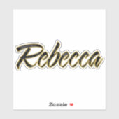 Rebecca black gold Lettering Aufkleber Sticker (Vel)